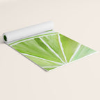 Fresh Lime Citrus Abstract Watercolor Yoga Mat Gallery Image 2