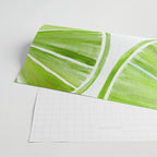 Fresh Lime Citrus Abstract Watercolor Wrapping Paper Gallery Image 2