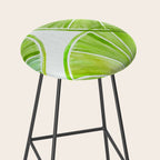 Fresh Lime Citrus Abstract Watercolor Stool Gallery Image 2