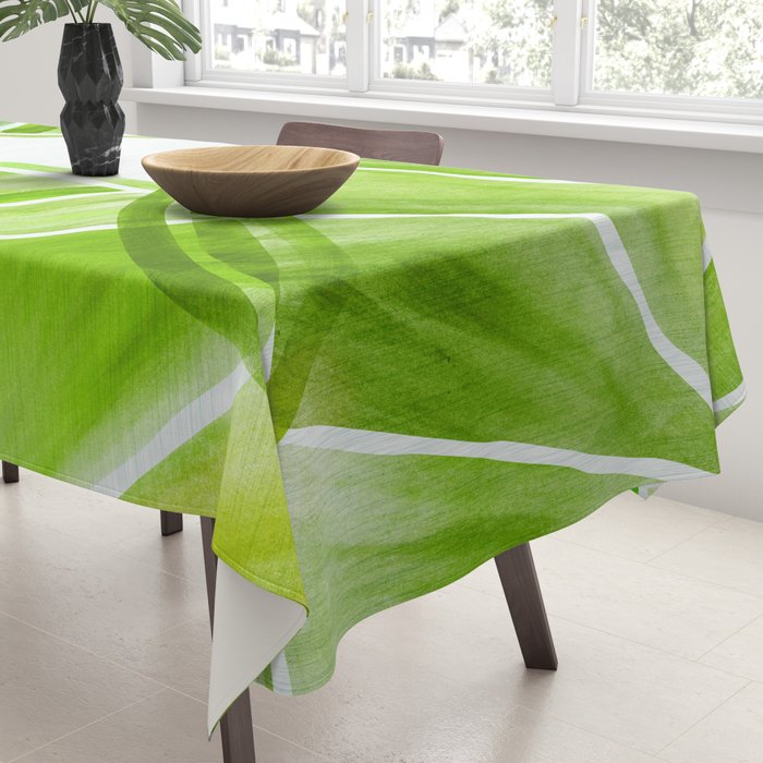 Fresh Lime Citrus Abstract Watercolor Tablecloth Gallery Image 3