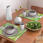 Fresh Lime Citrus Abstract Watercolor Placemat Gallery Image 2