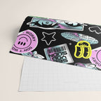 Retro holographic Y2K sticker pattern Wrapping Paper Gallery Image 2