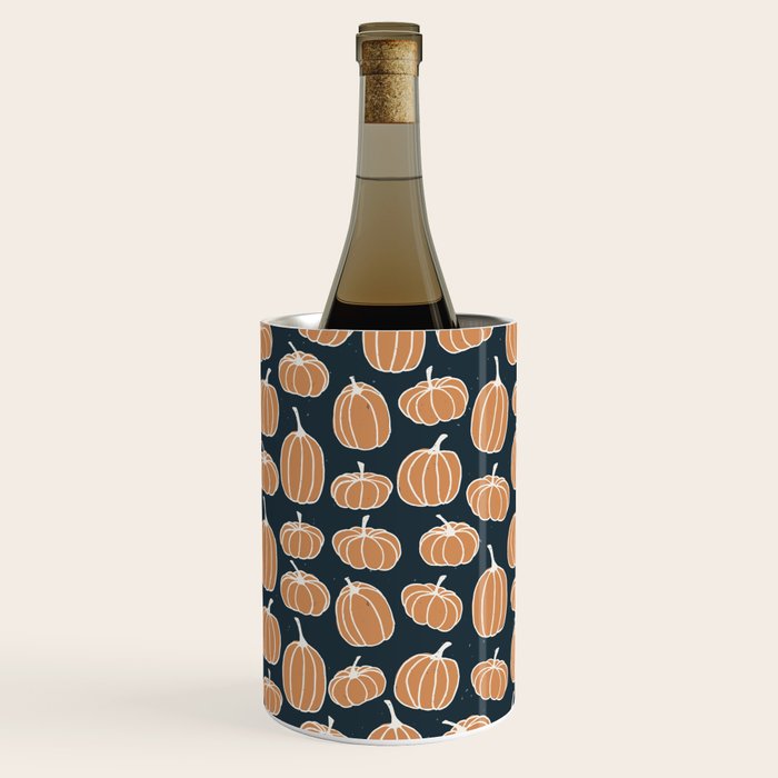 Navy Pumpkins Wine Chiller Gallery Image 3