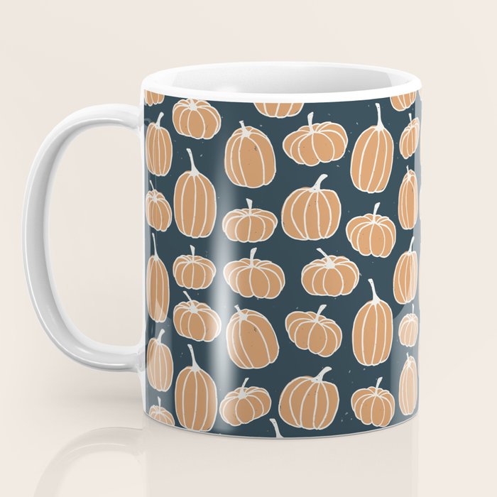 Navy Pumpkins Coffee Mug Gallery Image 3