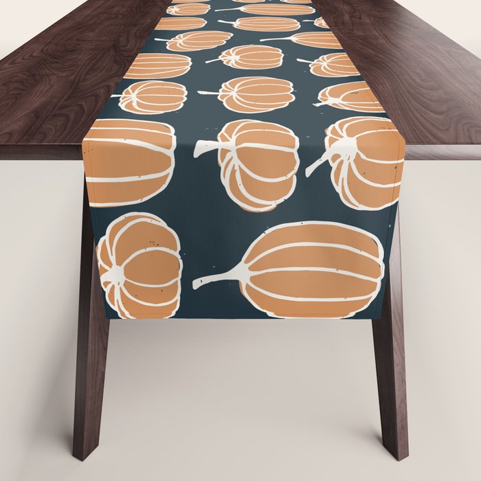 Navy Pumpkins Table Runner Gallery Image 1