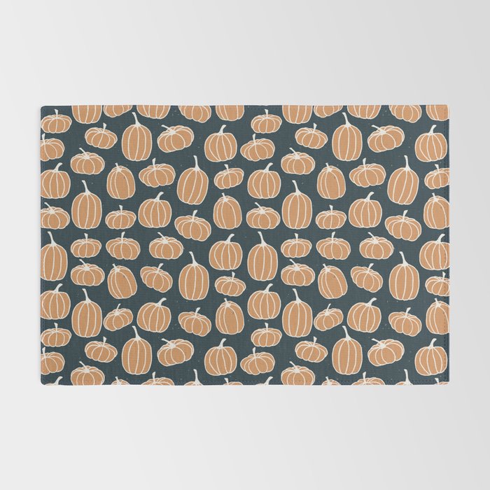 Navy Pumpkins Rug Gallery Image 2