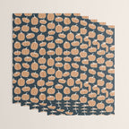 Navy Pumpkins Wrapping Paper Gallery Image 3
