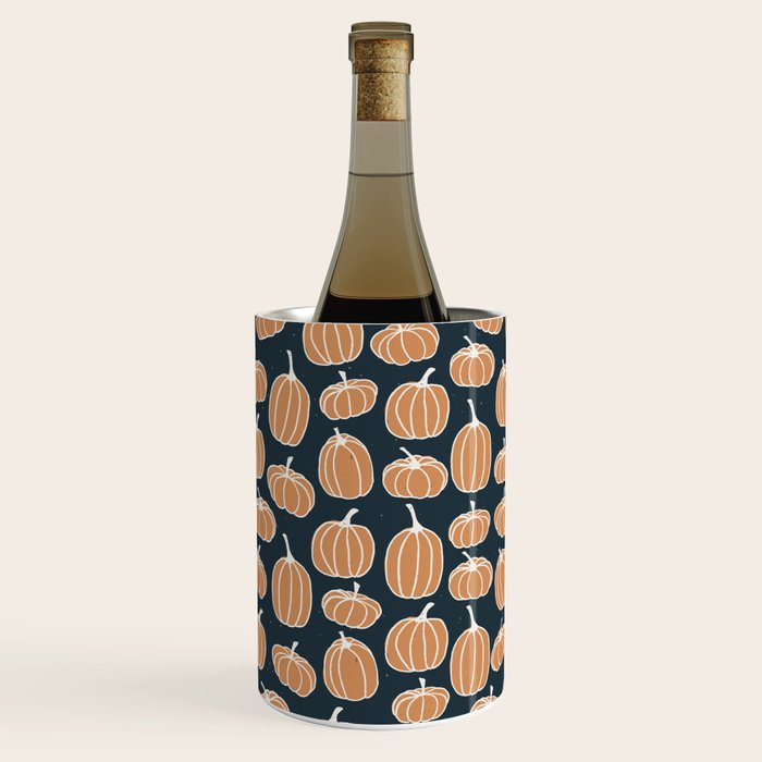 Navy Pumpkins Wine Chiller Gallery Image 1