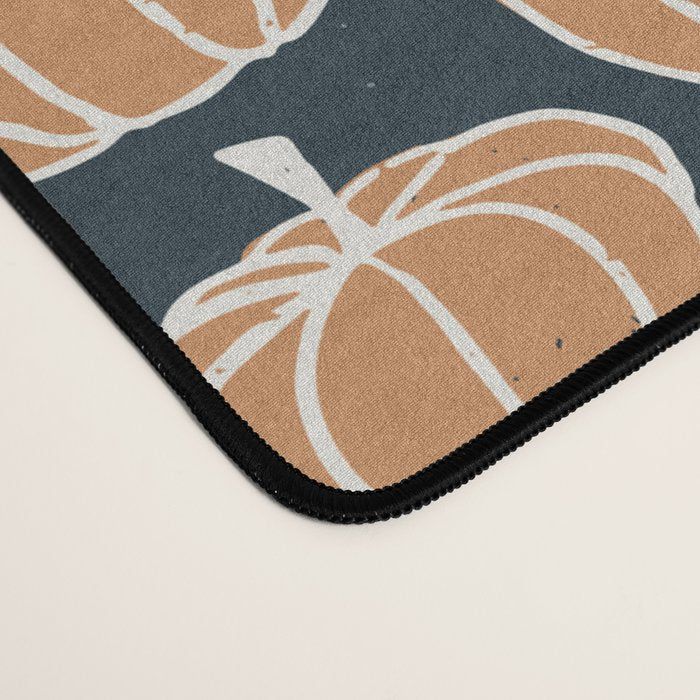 Navy Pumpkins Desk Mat Gallery Image 4