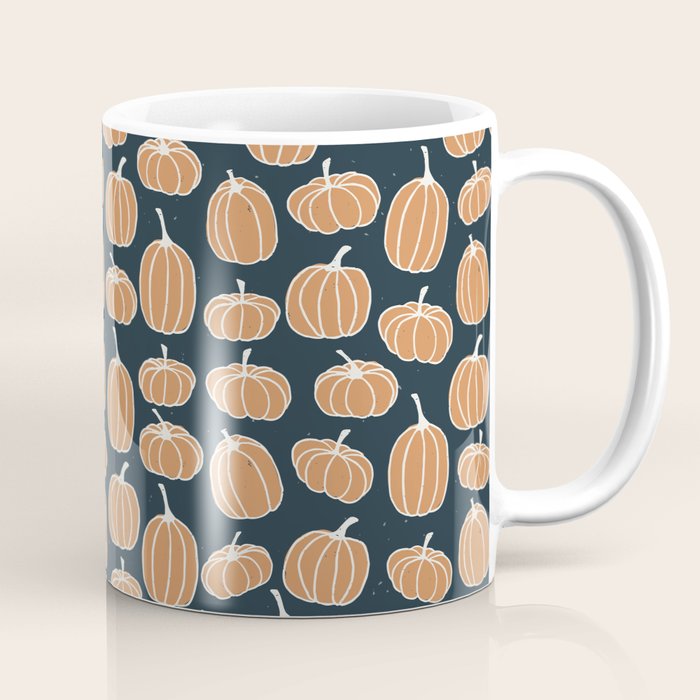 Navy Pumpkins Coffee Mug Gallery Image 1