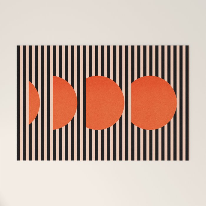 Abstraction_SUNSET_LINE_ART_Minimalism_001 Welcome Mat Gallery Image 1
