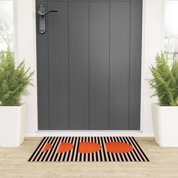 Abstraction_SUNSET_LINE_ART_Minimalism_001 Welcome Mat Gallery Image 3
