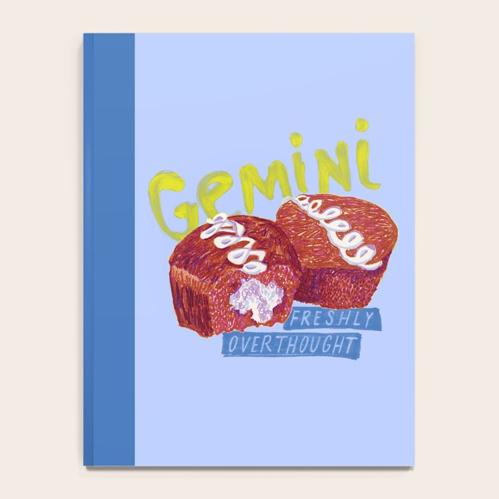 Gemini Twins in Lavender & Blue | Zodiac Series Notebook Gallery Image 4