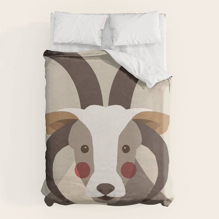 Jacob Sheep Animal Portrait Duvet Cover Gallery Image 6