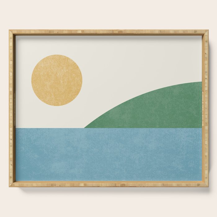 Sunny Landscape Serving Tray Gallery Image 1