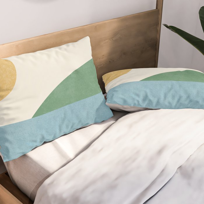 Sunny Landscape Pillow Sham Gallery Image 2