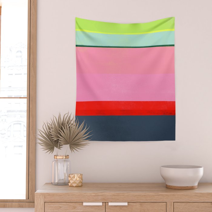 stripe study 35 Wall Tapestry Gallery Image 2