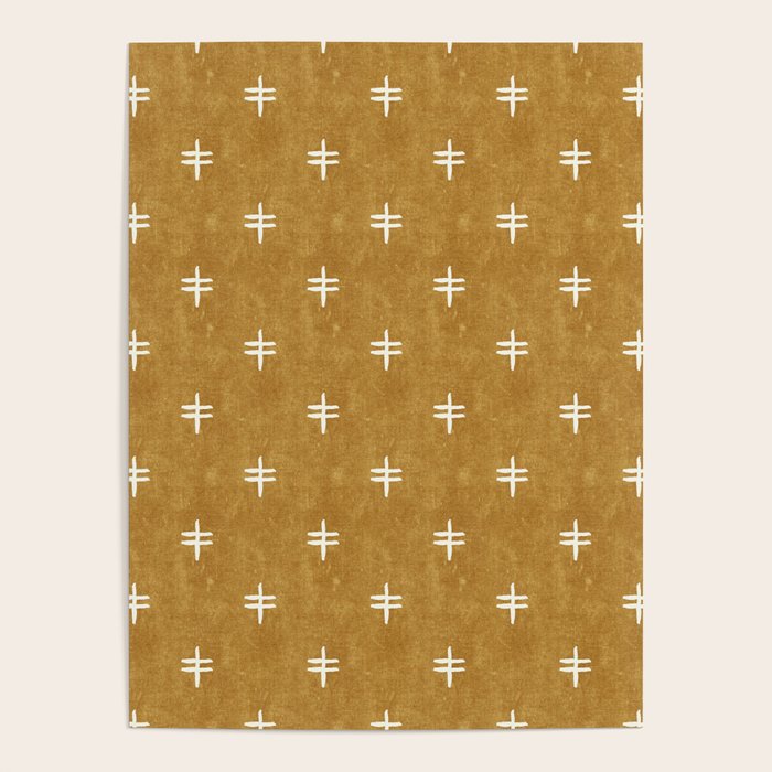 double cross on mustard  Poster Gallery Image 1