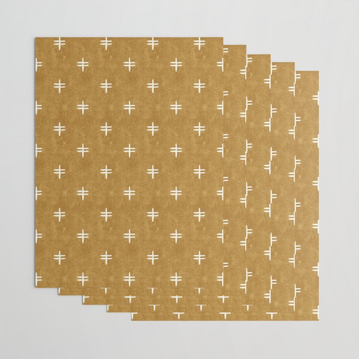double cross on mustard  Wrapping Paper Gallery Image 3