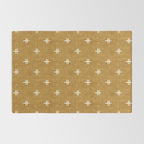 double cross on mustard  Rug Gallery Image 2