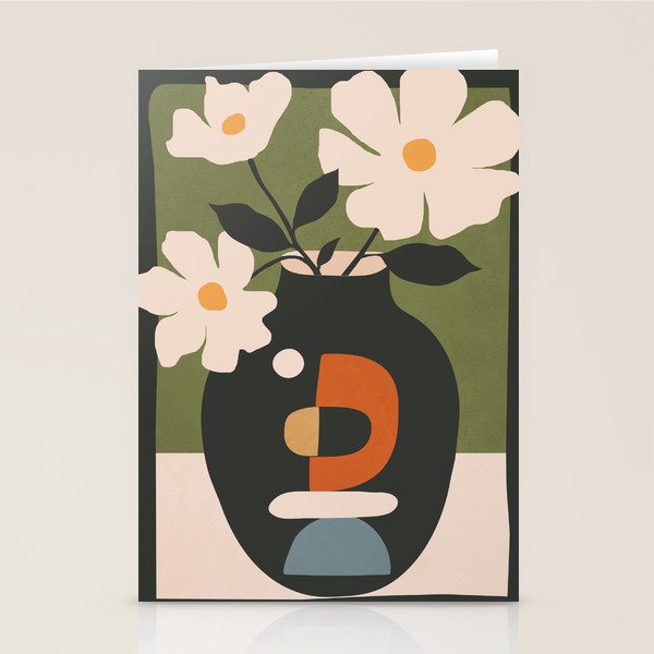 Geometric Blossom 3 Stationery Card Gallery Image 2