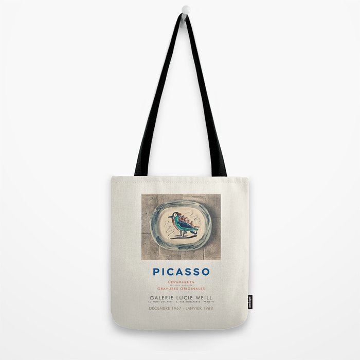 Picasso Vintage Exhibition Poster, 1967 Tote Bag Gallery Image 2