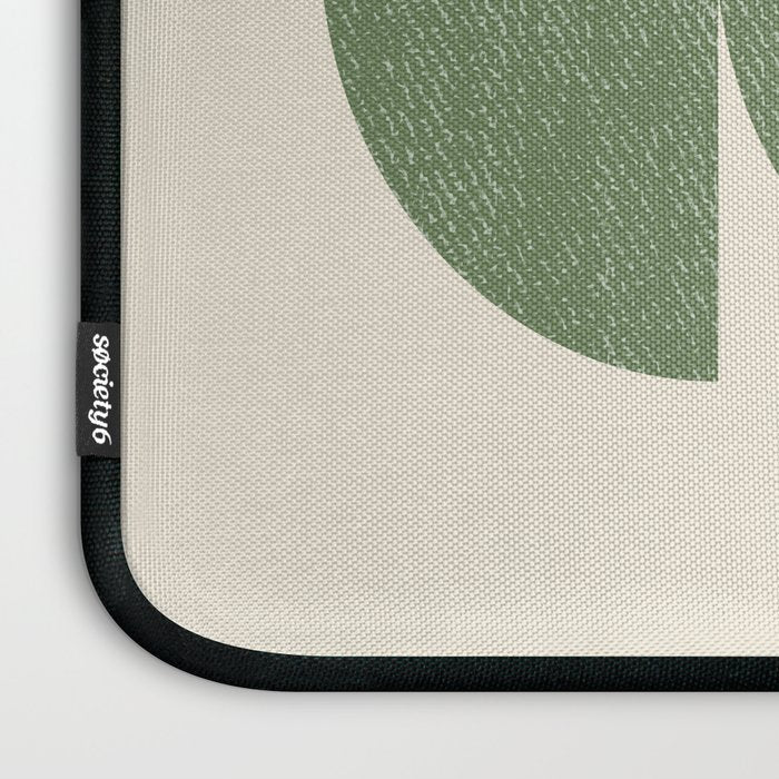 Half Circle 3 - Green Laptop Sleeve Gallery Image 3