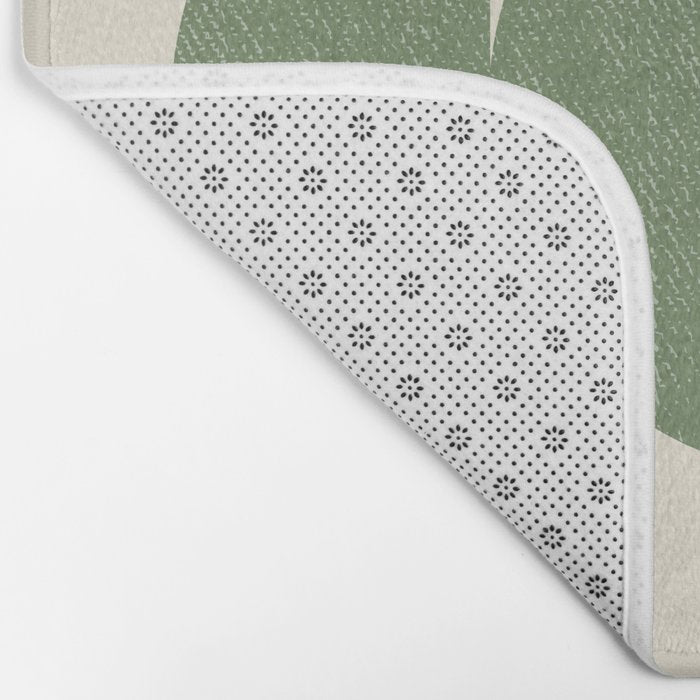 Half Circle 3 - Green Bath Mat Gallery Image 2