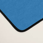 Mid Century Modern Abstract Retro Piquet Minimalist Pattern Blue Black White Desk Mat Gallery Image 4