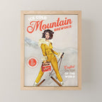 Ski Bunny Beer Pinup Mini Art Print Gallery Image 1