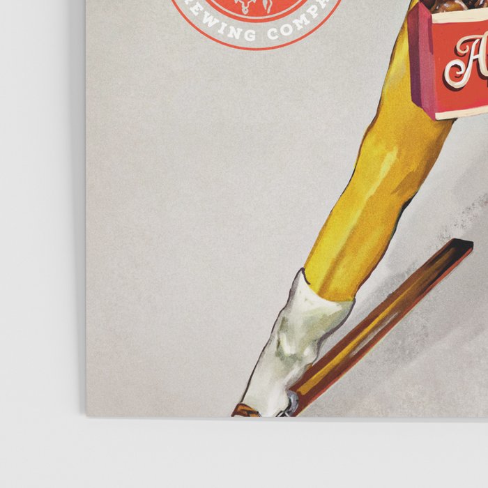 Ski Bunny Beer Pinup Poster Gallery Image 3