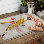 Ski Bunny Beer Pinup Outdoor Rug Gallery Image 2