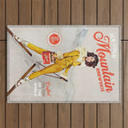 Ski Bunny Beer Pinup Outdoor Rug Gallery Image 1