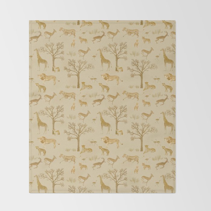 Safari in the Serengeti Throw Blanket Gallery Image 2