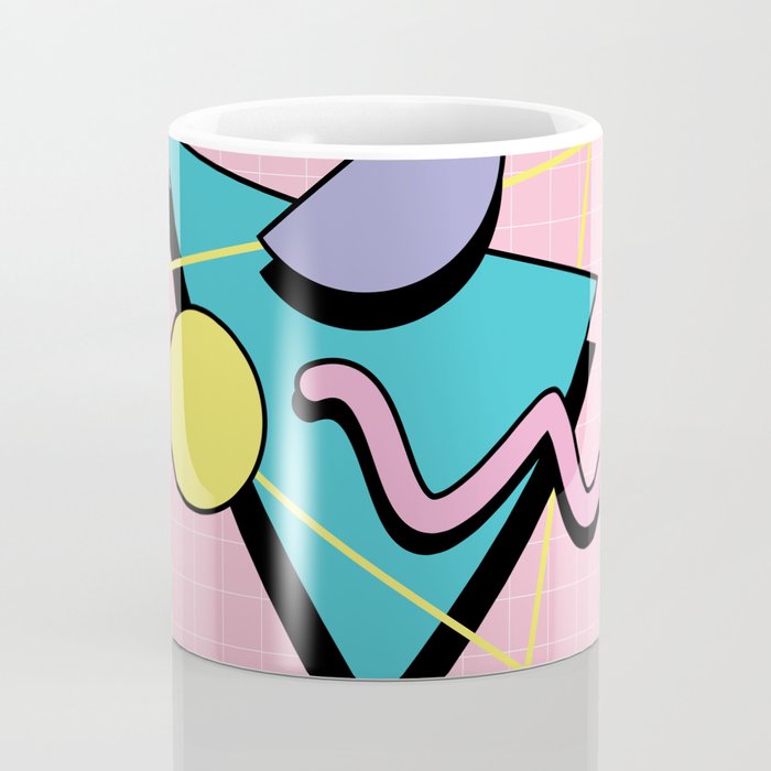 Memphis pattern 73 - 80s / 90s Retro Coffee Mug Gallery Image 4