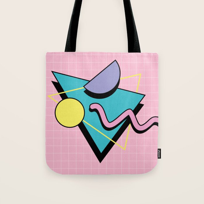 Memphis pattern 73 - 80s / 90s Retro Tote Bag Gallery Image 1
