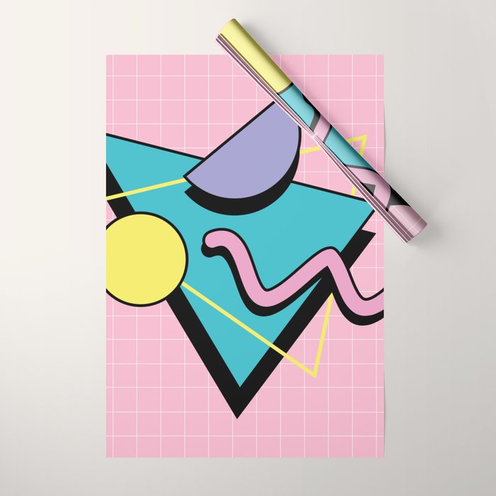 Memphis pattern 73 - 80s / 90s Retro Wrapping Paper Gallery Image 1