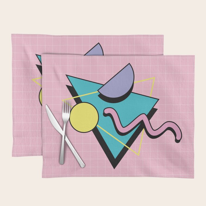 Memphis pattern 73 - 80s / 90s Retro Placemat Gallery Image 1