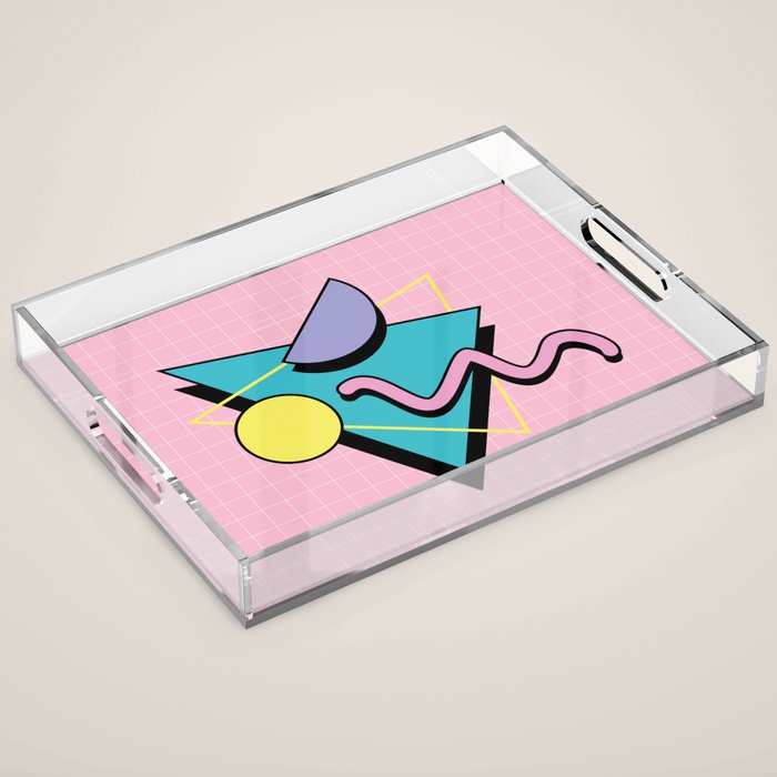 Memphis pattern 73 - 80s / 90s Retro Acrylic Tray Gallery Image 1