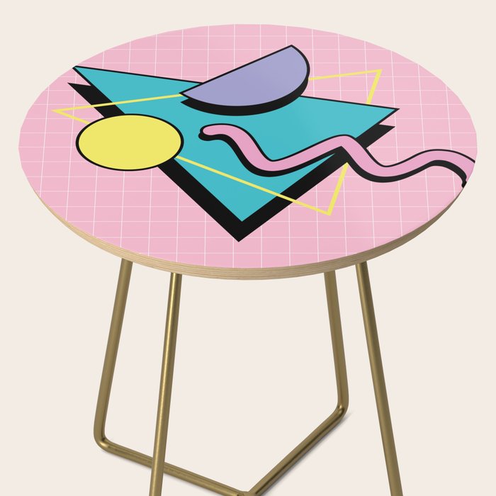 Memphis pattern 73 - 80s / 90s Retro Side Table Gallery Image 2
