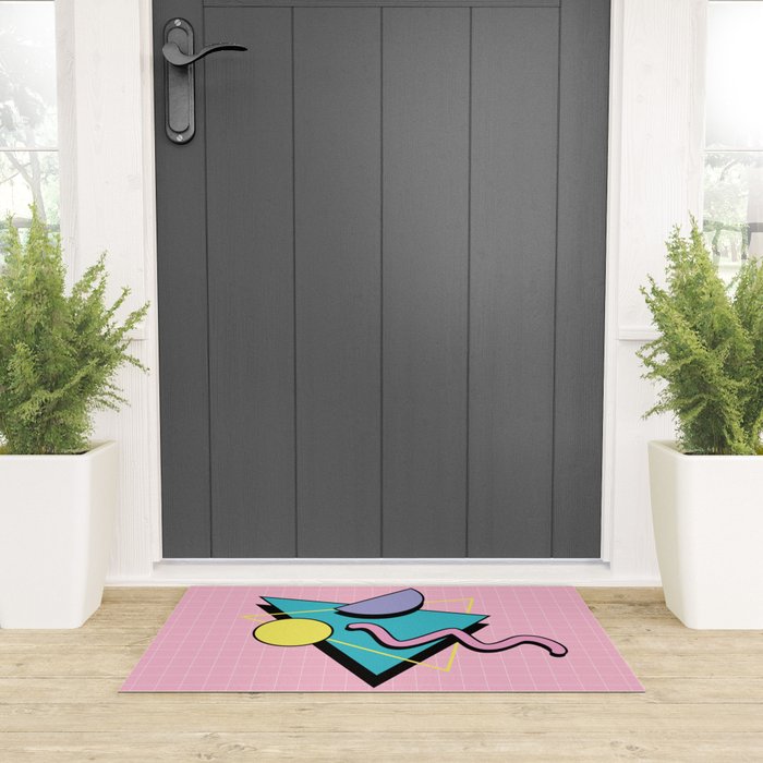 Memphis pattern 73 - 80s / 90s Retro Welcome Mat Gallery Image 3