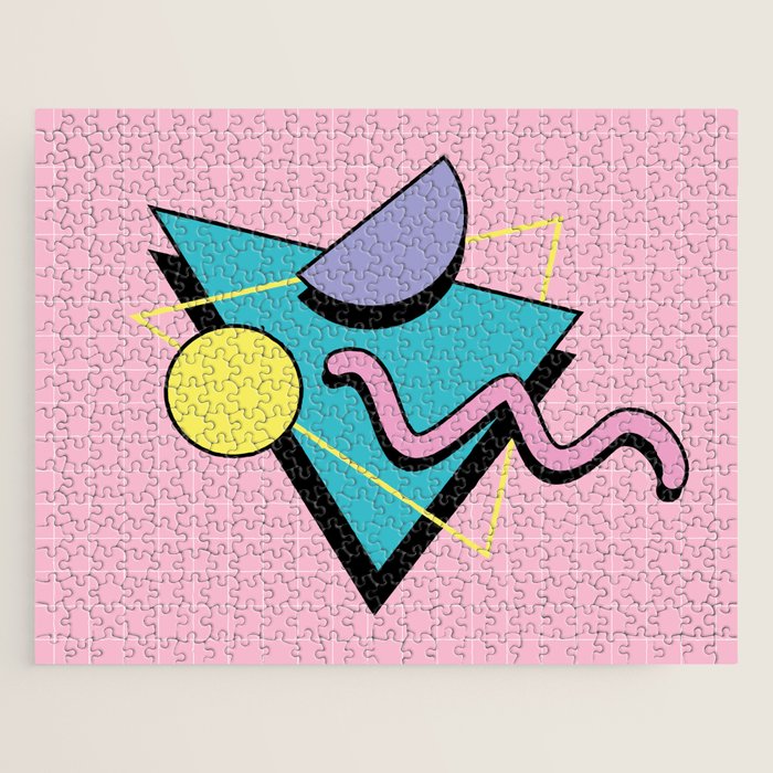 Memphis pattern 73 - 80s / 90s Retro Jigsaw Puzzle Gallery Image 1