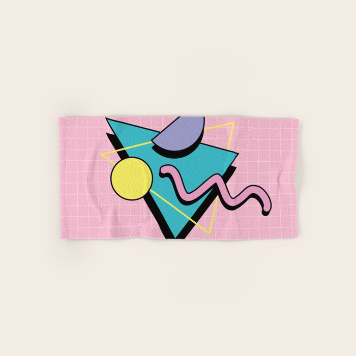 Memphis pattern 73 - 80s / 90s Retro Bath Towel Gallery Image 1