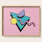 Memphis pattern 73 - 80s / 90s Retro Serving Tray Gallery Image 1