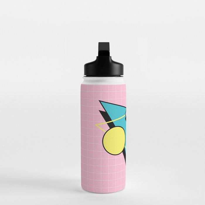 Memphis pattern 73 - 80s / 90s Retro Water Bottle Gallery Image 3