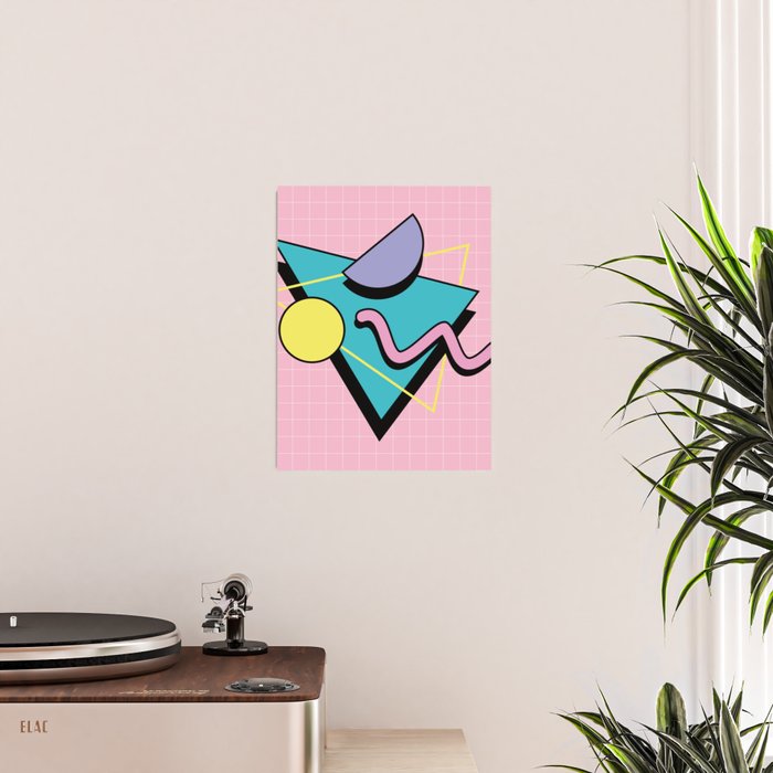 Memphis pattern 73 - 80s / 90s Retro Poster Gallery Image 2