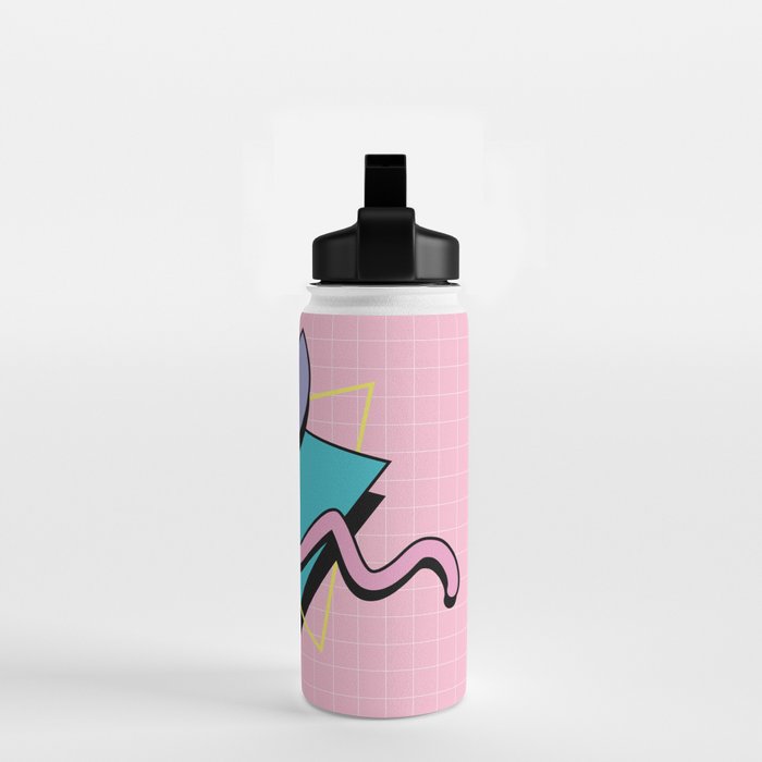 Memphis pattern 73 - 80s / 90s Retro Water Bottle Gallery Image 2