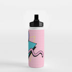 Memphis pattern 73 - 80s / 90s Retro Water Bottle Gallery Image 2