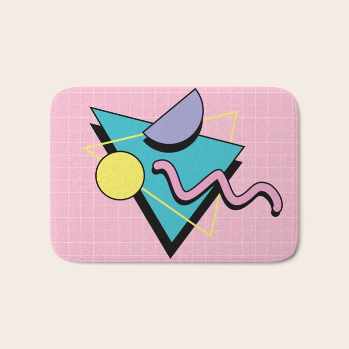 Memphis pattern 73 - 80s / 90s Retro Bath Mat Gallery Image 1