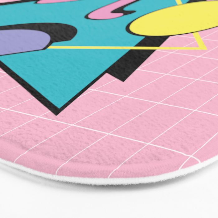 Memphis pattern 73 - 80s / 90s Retro Bath Mat Gallery Image 3